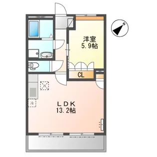 レインボーサンリッチ【1階】の間取り
