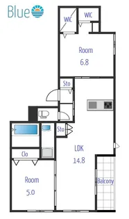 Breeze Yuigahama【2階】の間取り