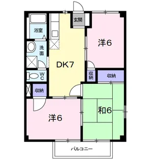 ニューシティカズミ【2階】の間取り