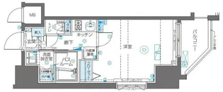 ZOOM川崎SECOND【6階】の間取り