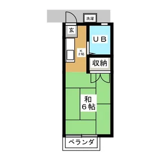 東京都世田谷区用賀3【アパート】の間取り