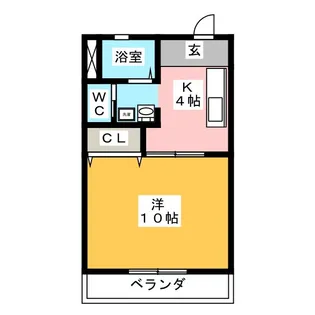 マ・メゾンMITA【1階】の間取り