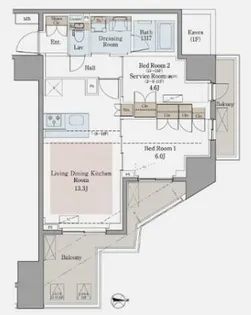 東京都八王子市寺町【マンション】の間取り