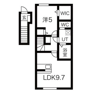 ル・メイユール前九年【2階】の間取り