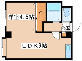 MORE TONDEN【4階】の間取り