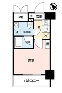 エクセリア川崎【10階】の間取り