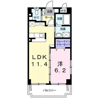 エアリー Masakatsu【4階】の間取り