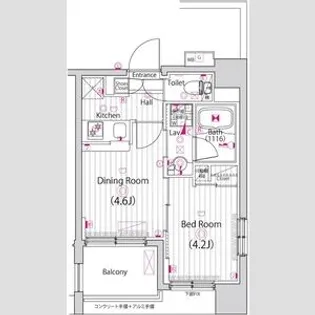 ガーラ・アヴェニュー調布【6階】の間取り