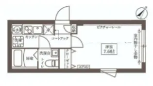 COCOCUBE中延【2階】の間取り