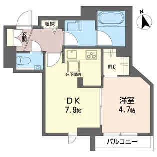 グランソワM【1階】の間取り
