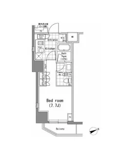 パークハビオ新橋【4階】の間取り