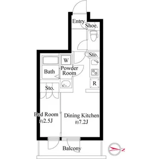 コンポジット戸越公園【3階】の間取り