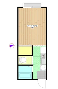 サンシティー奥秋1【1階】の間取り