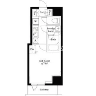 ハーモニーレジデンス浜松町【3階】の間取り