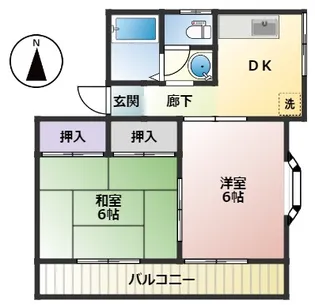 プランドールZAIZEN杢師【1階】の間取り