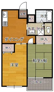 いずみハイツ【3階】の間取り