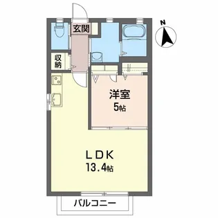 シャーメゾンエル【2階】の間取り