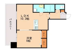 アプリーレ神戸元町【7階】の間取り