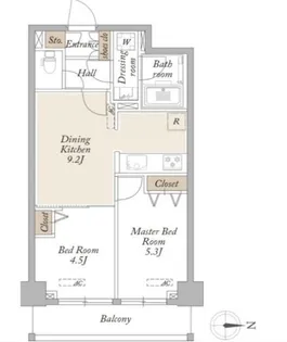 KDXレジデンス梅島【4階】の間取り