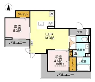 トリアングル【3階】の間取り