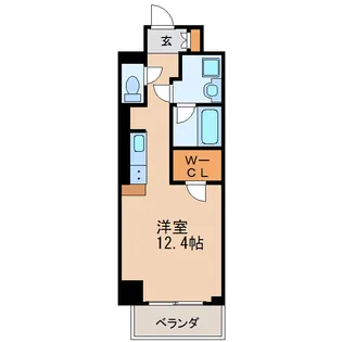 御幸レジデンス丸の内【8階】の間取り