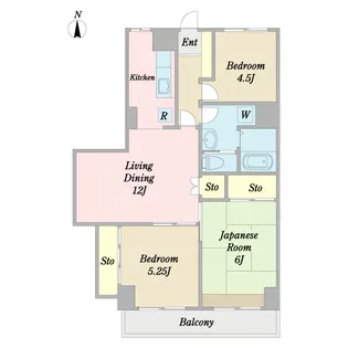 ラコール瑞江【3階】の間取り