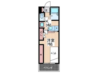 ESTATE BENEFIT KUWABARA【2階】の間取り