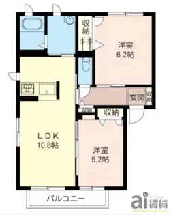 メゾン フウキ【1階】の間取り