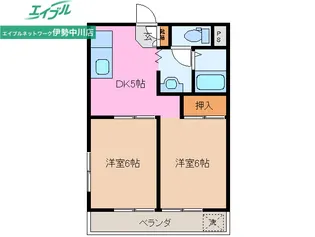 エレボールII【2階】の間取り