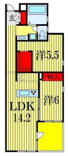 ソネット東船橋【1階】の間取り