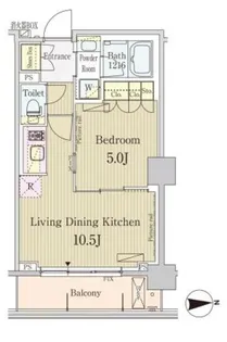 パークアクシス池田山【1階】の間取り
