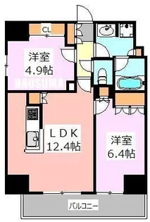 パークアクシス西巣鴨【6階】の間取り