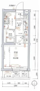 クレヴィスタ北千住【4階】の間取り