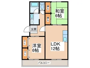 黒坂壱番館【1階】の間取り
