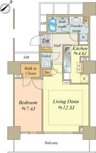 アイ・マークタワー【5階】の間取り