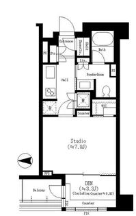 南青山マスターズハウス【2階】の間取り