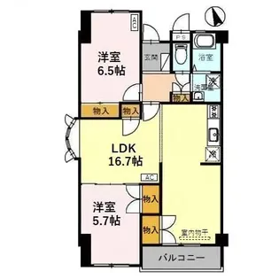 メゾン中村【2階】の間取り