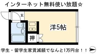 コーポ紫明【4階】の間取り