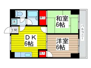 市川マンションの間取り