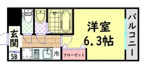 アドバンス大阪グロウス【6階】の間取り