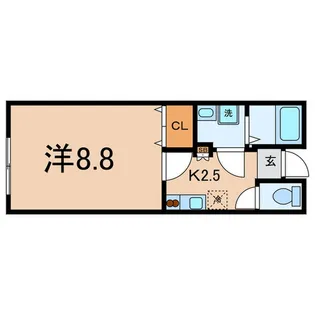 自由が丘O-Flats【1階】の間取り