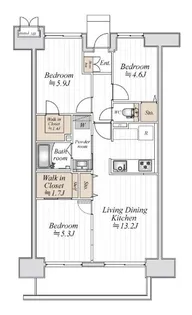 コンフォート津田沼弐番館【2階】の間取り