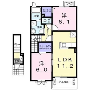 Happiness uto I【2階】の間取り