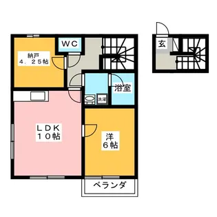 エス・コート八幡【2階】の間取り