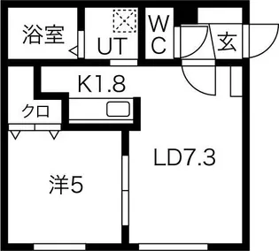 ALPHA中の島(アルファ)【4階】の間取り