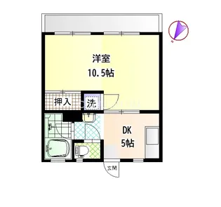 ハイツムサシノ【3階】の間取り