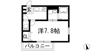 アムールトロワIshibashi【1階】の間取り