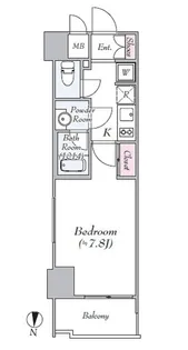 メイクスデザイン早稲田【4階】の間取り