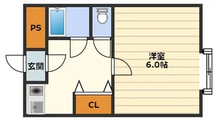 大宝北天満ロイヤルハイツ【3階】の間取り