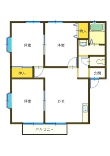 サンビレッジフォーシーズン B棟【2階】の間取り